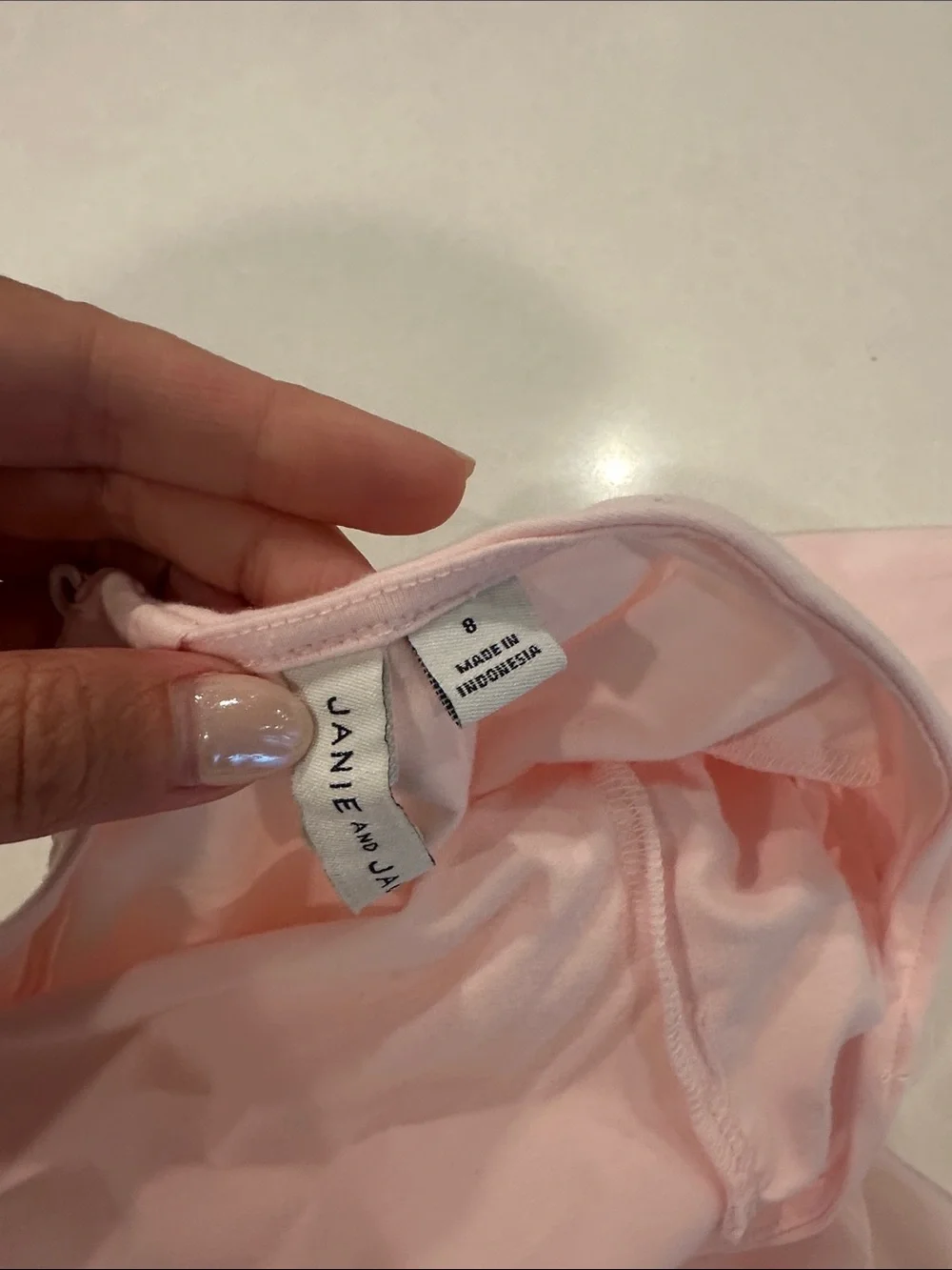 Janie and Jack Pale Pink Girls' Tulle Dress